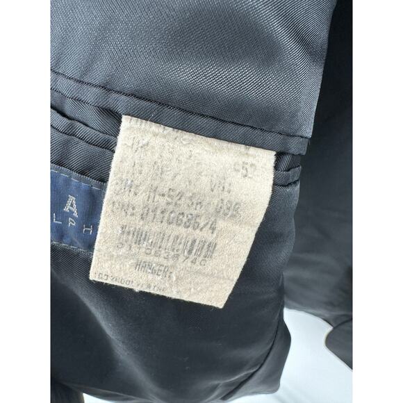 Ralph Ralph Lauren Suit Jacket Men 38* Black Single Breasted Notch Lapel - Picture 9 of 12